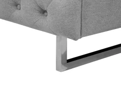 Beliani 2-Istuttava Sohva Kangas Vaaleanharmaa Vissland Shop