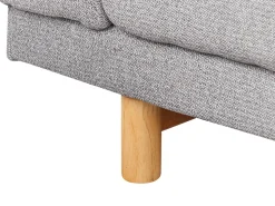 Beliani 3-Istuttava Sohva Kangas Vaaleanharmaa Nivala Shop