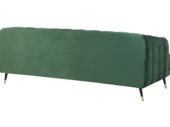 Beliani 3-Istuttava Sohva Kankainen Vihrea Sletta Sale