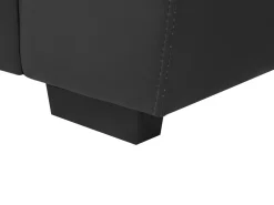 Beliani 3-Istuttava Sohva Keinonahka Musta Vogar Best Sale