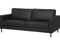 Beliani 3-Istuttava Sohva Musta Savalen Cheap