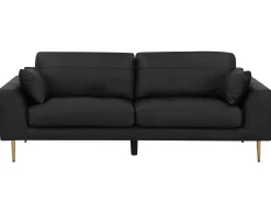 Beliani 3-Istuttava Sohva Musta Torget Shop