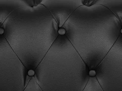 Beliani 2-Istuttava Sohva Musta Vissland Best