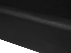 Beliani 3-Istuttava Sohva Nahka Musta Helsinki Fashion