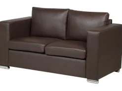 Beliani 2-Istuttava Sohva Nahka Ruskea Helsinki Shop