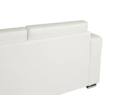 Beliani 2-Istuttava Sohva Nahka Valkoinen Helsinki Flash Sale