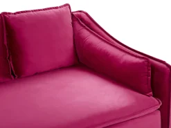 Beliani 4-Istuttava Sohva Sametti Fuksia Aure Fashion