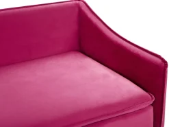 Beliani 4-Istuttava Sohva Sametti Fuksia Aure Fashion