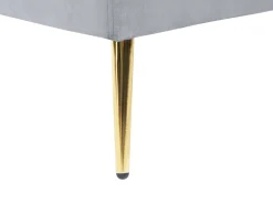 Beliani 4-Istuttava Sohva Sametti Kaareva Vaaleanharmaa Moss Online