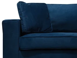 Beliani 3-Istuttava Sohva Sametti Laivastonsininen Falun Shop