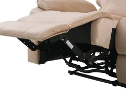 Beliani 3-Istuttava Sohva Sametti Sahkosaadettava Hiekanruskea Bergen Best Sale