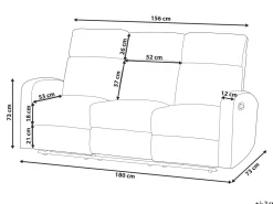 Beliani 3-Istuttava Sohva Sametti Saadettava Vaaleanharmaa Verdal Fashion