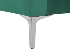 Beliani 3-Istuttava Sohva Sametti Smaragdinvihrea Gavle Cheap