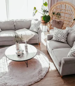 Beliani 2-Istuttava Sohva Sametti Vaalea Beige Ronneby Store