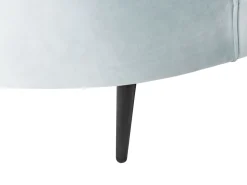 Beliani 3-Istuttava Sohva Sametti Vaaleansininen Savar Discount