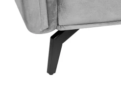 Beliani 4-Istuttava Sohva Sametti Vaaleanharmaa Aure Flash Sale