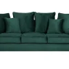 Beliani 3-Istuttava Sohva Samettinen Vihrea Bornholm Hot