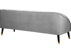 Beliani 3-Istuttava Sohva Samettinen Vaaleanharmaa Alsvag Hot