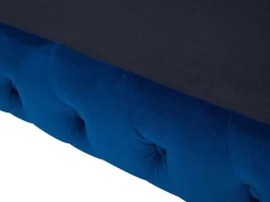 Beliani 3-Istuttava Sohva Samettinen Sininen Sotra Best Sale