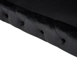 Beliani 3-Istuttava Sohva Samettinen Musta Sotra Shop