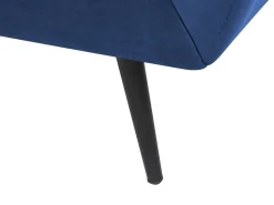 Beliani 3-Istuttava Sohva Samettinen Sininen Lenvik Outlet