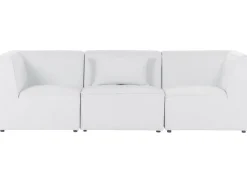 Beliani 3-Istuttava Sohva Vakosametti Luonnonvalkoinen Lemvig Sale