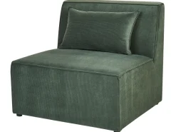 Beliani 4-Istuttava Sohva Vakosametti Tummanvihrea Lemvig Clearance