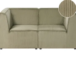 Beliani 2-Istuttava Sohva Vakosametti Tummanvihrea Lemvig New