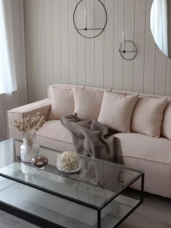 Beliani 3-Istuttava Sohva Vakosametti Lohenpunainen Viskan New