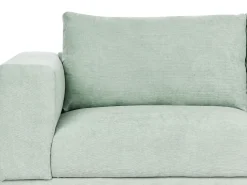 Beliani 3-Istuttava Sohva Vakosametti Mintunvihrea Nivala Store