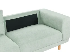 Beliani 3-Istuttava Sohva Vakosametti Mintunvihrea Nivala Store