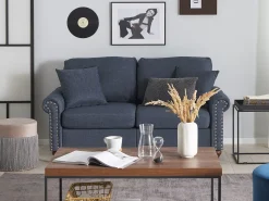 Beliani 5-Istuttava Sohvaryhma Kangas Tummanharmaa Otra Best Sale