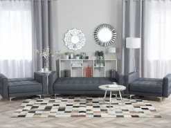 Beliani 5-Istuttava Sohvaryhma Kangas Tummanharmaa Aberdeen Hot