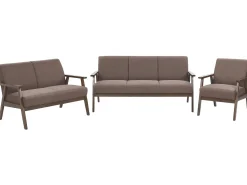 Beliani 6-Istuttava Sohvaryhma Kangas Ruskea Asnes Outlet