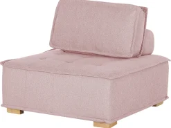 Beliani 4-Istuttava Sohvaryhma Kangas Vaaleanpunainen Tibro Discount