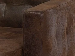 Beliani 5-Istuttava Sohvaryhma Keinonahka Ruskea Aberdeen Fashion