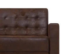 Beliani 5-Istuttava Sohvaryhma Keinonahka Ruskea Aberdeen Fashion