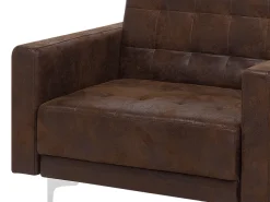 Beliani 5-Istuttava Sohvaryhma Keinonahka Ruskea Aberdeen Fashion