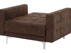 Beliani 5-Istuttava Sohvaryhma Keinonahka Ruskea Aberdeen Fashion