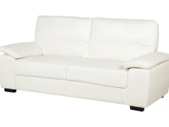 Beliani 5-Istuttava Sohvaryhma Keinonahka Kermanvalkoinen Vogar Discount