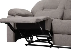 Beliani 6-Istuttava Sohvaryhma Manuaalisesti Saadettava Kangas Ruskeanharmaa Bergen Sale