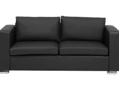 Beliani 6-Istuttava Sohvaryhma Nahka Musta Helsinki Online