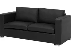 Beliani 6-Istuttava Sohvaryhma Nahka Musta Helsinki Online