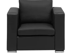 Beliani 6-Istuttava Sohvaryhma Nahka Musta Helsinki Online