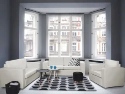 Beliani 6-Istuttava Sohvaryhma Nahka Valkoinen Helsinki Sale