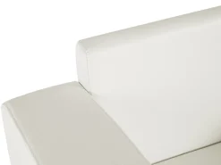 Beliani 6-Istuttava Sohvaryhma Nahka Valkoinen Helsinki Sale