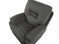 Beliani 6-Istuttava Sohvaryhma Sametti Sahkosaadettava Tummanharmaa Bergen Best