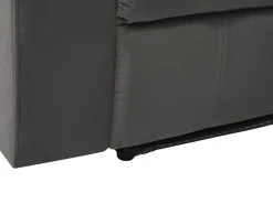 Beliani 6-Istuttava Sohvaryhma Sametti Sahkosaadettava Tummanharmaa Bergen Best