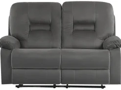 Beliani 6-Istuttava Sohvaryhma Sametti Sahkosaadettava Tummanharmaa Bergen Best