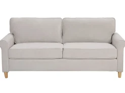 Beliani 5-Istuttava Sohvaryhma Sametti Vaalea Beige Ronneby Sale